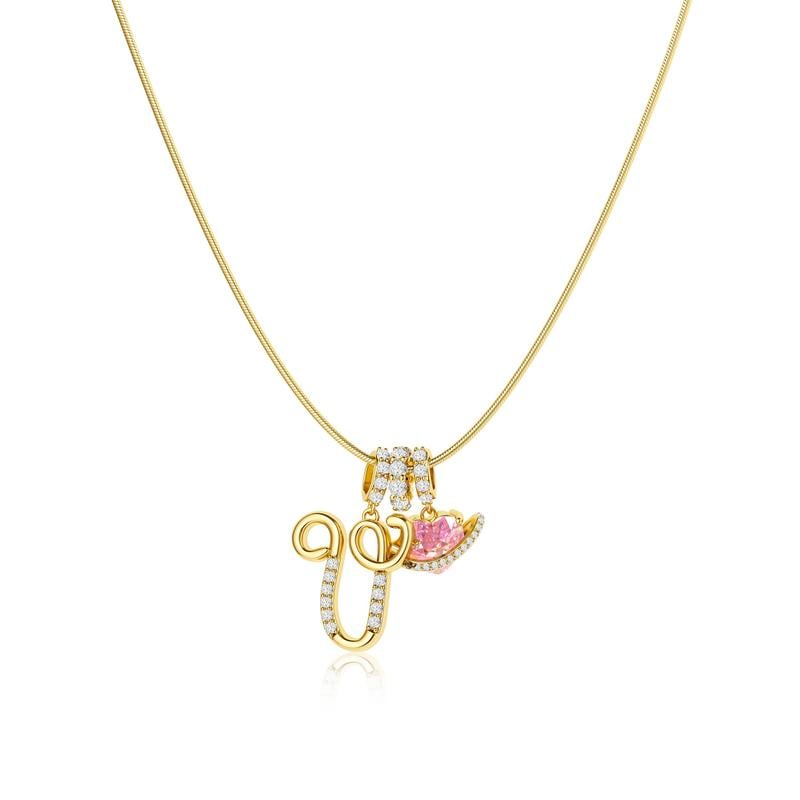 💖 SISTA DAGEN – 51 % RABATT ✨3-lagers halsband med initialer A-Z🎀 | Personligt och elegant