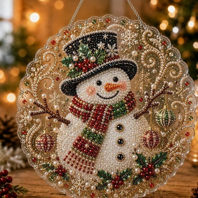 🎄Julpärlor Diamantkonst Hängande Ornament Kit | Slitstarka Pärlkulor Som Bleknar Gör-det-själv Handgjord Hängande Juldekoration 🎅💎