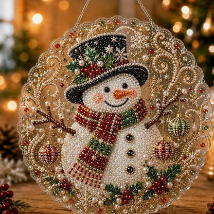🎄Julpärlor Diamantkonst Hängande Ornament Kit | Slitstarka Pärlkulor Som Bleknar Gör-det-själv Handgjord Hängande Juldekoration 🎅💎