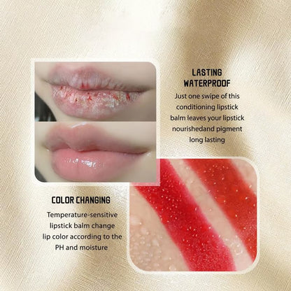 🏆Sista dagen-kampanj!✨Transferproof färgskiftande läppstift💄Kristallklar färgalkemi 💋 Auto-Tints vid kontakt!