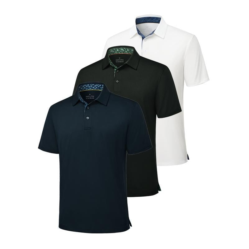 🔥Kampanj 49% rabatt👕3-pack pikétröjor för herr
