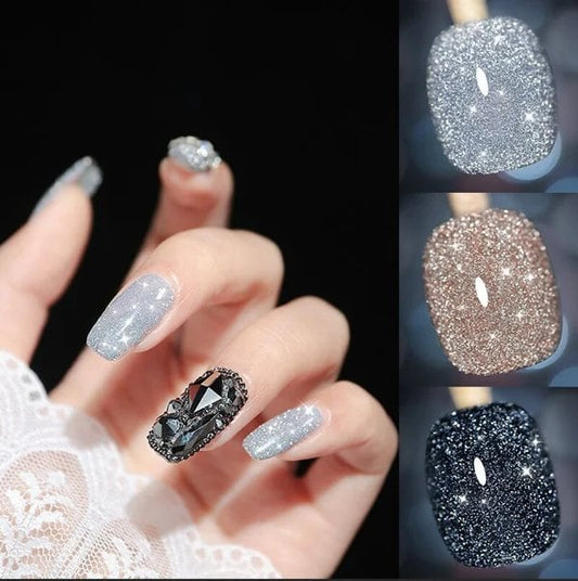 💎Laser diamant kattögon nagellack🔥