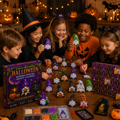 🎃✨ 31 dagars gnomöverraskningar Halloween Diamond Painting Adventskalender