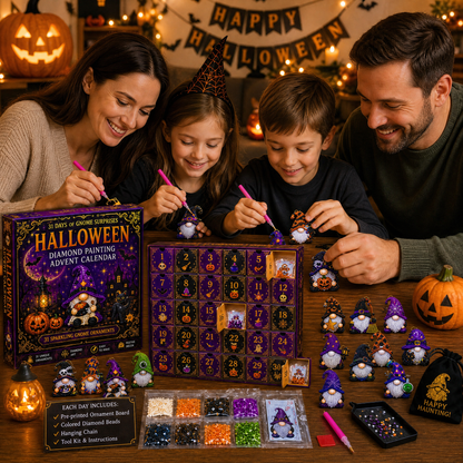 🎃✨ 31 dagars gnomöverraskningar Halloween Diamond Painting Adventskalender