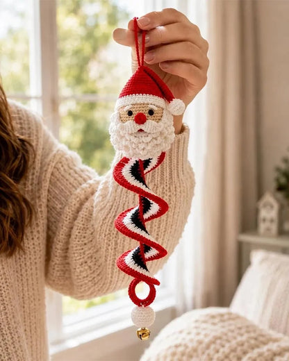 ☃️DIY-sats för spiralvirkad snögubbe