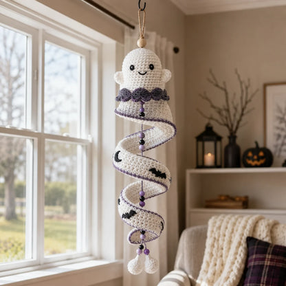 ☃️DIY-sats för spiralvirkad snögubbe