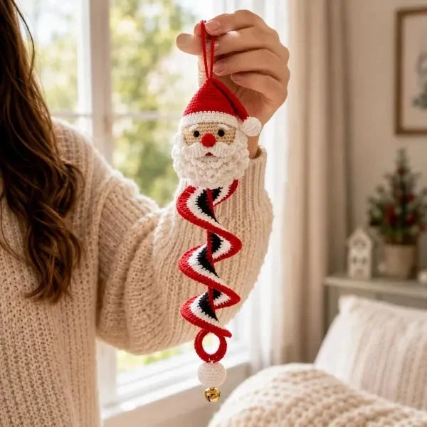 ☃️DIY-sats för spiralvirkad snögubbe