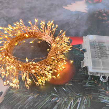 Koppartråd smällare ljusslinga🎁