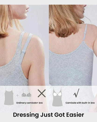Lös Passform Tanktop med Inbyggd BH