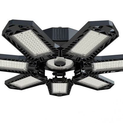 💡 50% RABATT! 🚗 Ljusstark LED-garagelampa med Deformerbara Paneler – 360° Justerbar, Energisnål & Perfekt för Garage & Verkstad 🔧