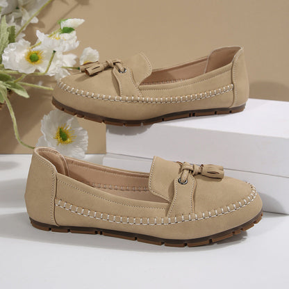 🔥Senaste dagskampanj 49% rabatt - Bekväma mjuka loafers för kvinnor i vintage stil med rosett