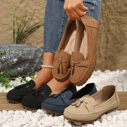 🔥Senaste dagskampanj 49% rabatt - Bekväma mjuka loafers för kvinnor i vintage stil med rosett