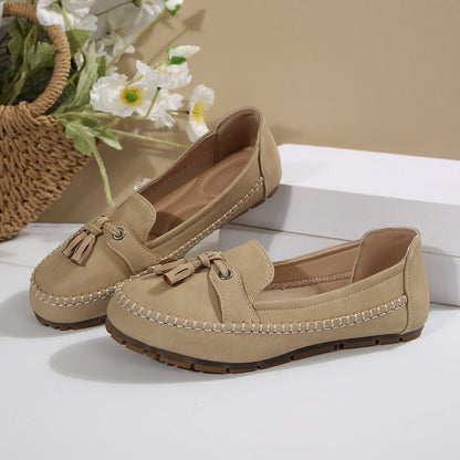 🔥Senaste dagskampanj 49% rabatt - Bekväma mjuka loafers för kvinnor i vintage stil med rosett
