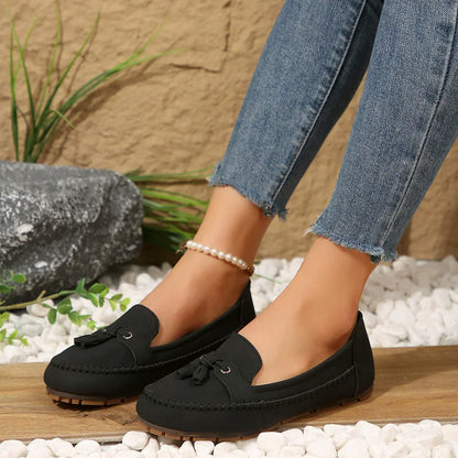 🔥Senaste dagskampanj 49% rabatt - Bekväma mjuka loafers för kvinnor i vintage stil med rosett
