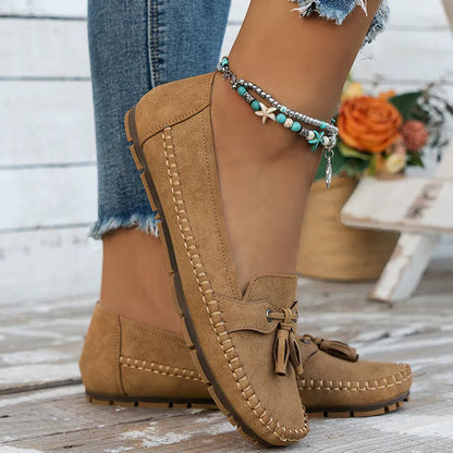 🔥Senaste dagskampanj 49% rabatt - Bekväma mjuka loafers för kvinnor i vintage stil med rosett