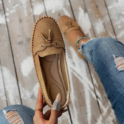 🔥Senaste dagskampanj 49% rabatt - Bekväma mjuka loafers för kvinnor i vintage stil med rosett