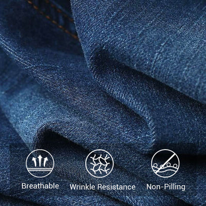 🚚 SPARA FRAKT: Köp 2 stk! Stretchjeans med vida ben och hög midja för kvinnor