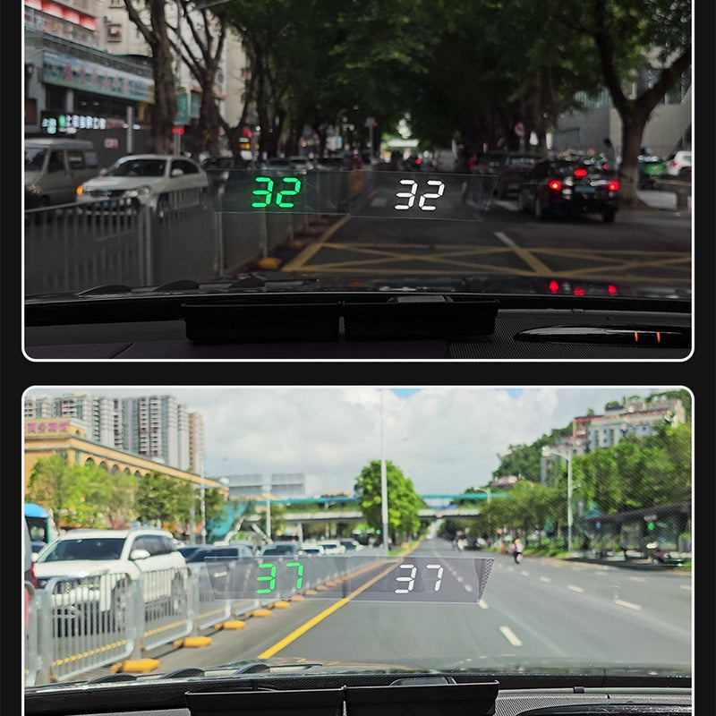 Head-Up Display (HUD) – GPS för bilen med digital hastighetsmätare