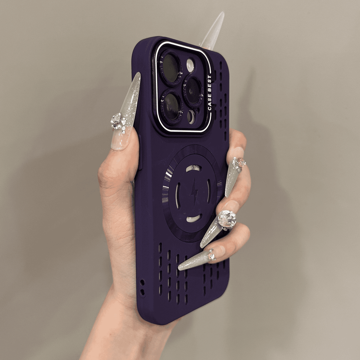 Mjukt silikonskyddsfodral med blixtsnabbt magnetiskt laddningsfodral för iPhone