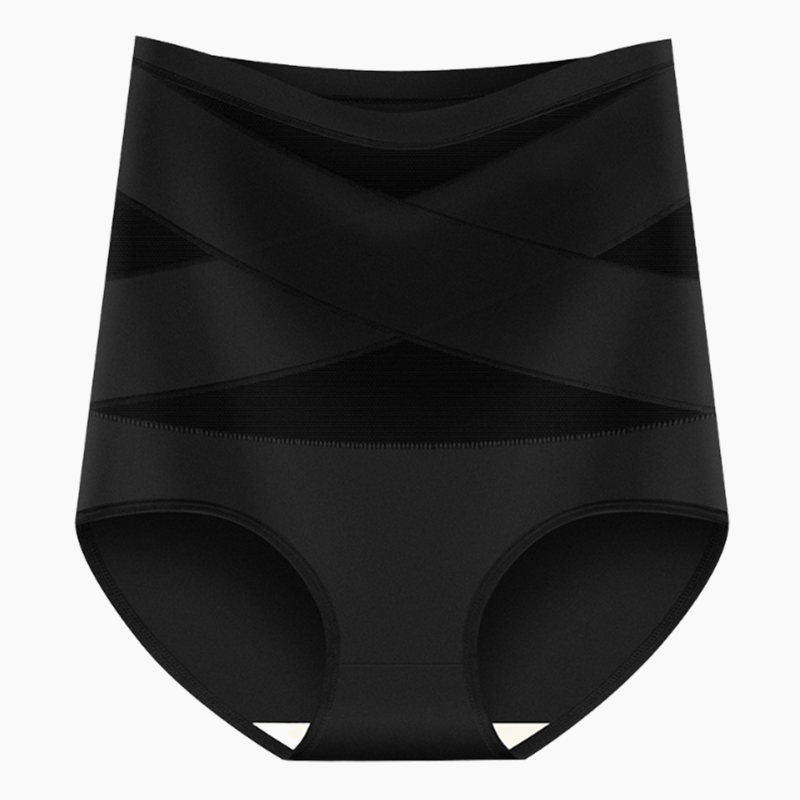 🌸Sista dagen - Köp en, få tre gratis✨ Högmidjade plus size-underkläder med korsvis magkontroll