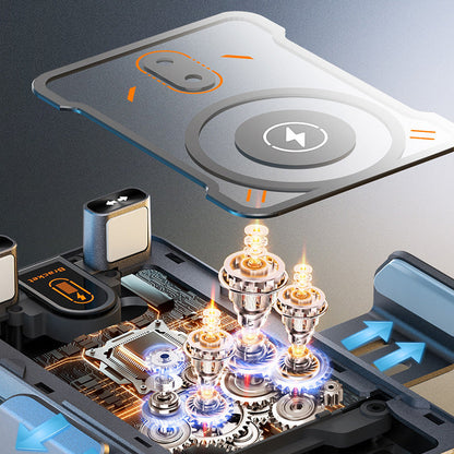 Smart 2-i-1 automatisk roterande biltelefonhållare och trådlös laddare