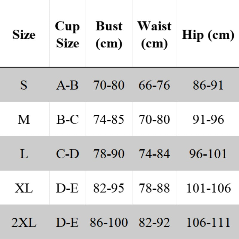 Dambaddräkt med tryck i två delar