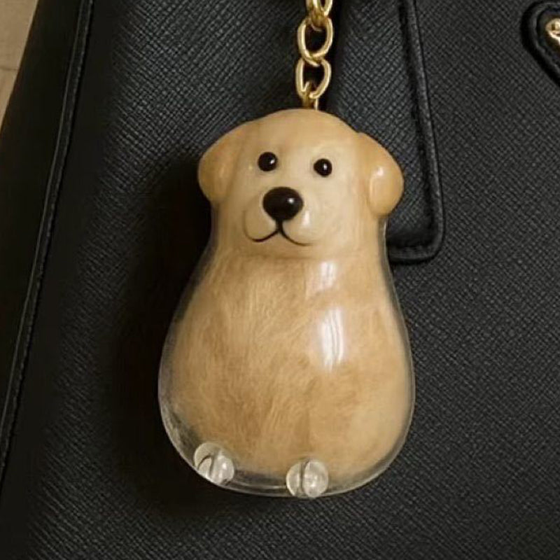🐶Dog Hair Collector Nyckelring Charm Minnesmärke Förvaringslåda
