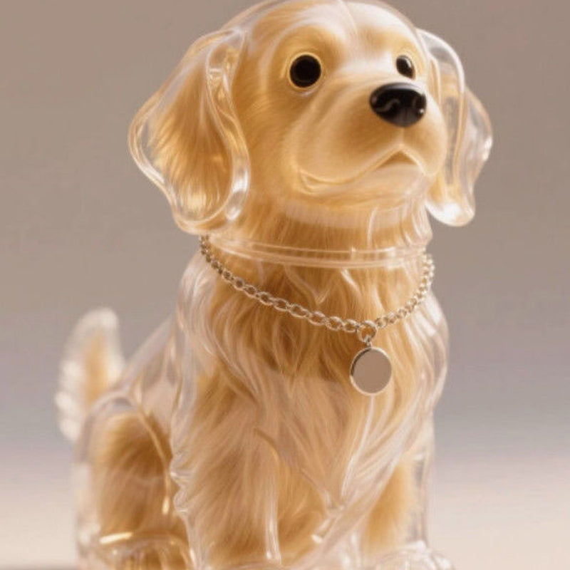 🐶Dog Hair Collector Nyckelring Charm Minnesmärke Förvaringslåda