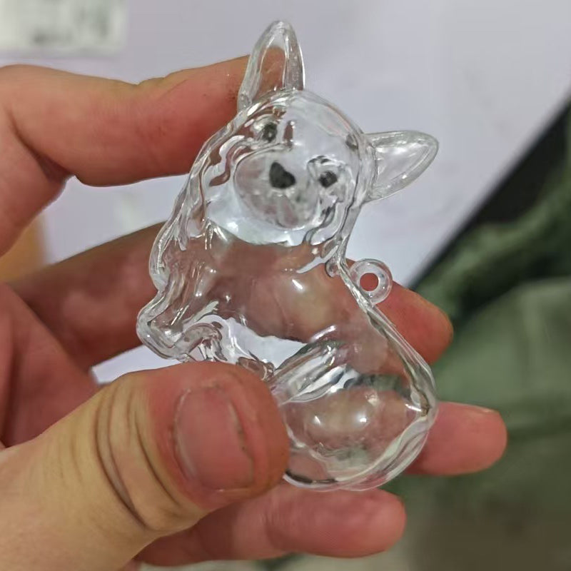 🐶Dog Hair Collector Nyckelring Charm Minnesmärke Förvaringslåda
