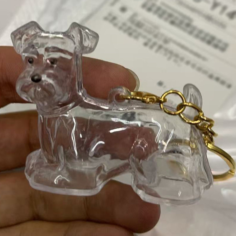 🐶Dog Hair Collector Nyckelring Charm Minnesmärke Förvaringslåda