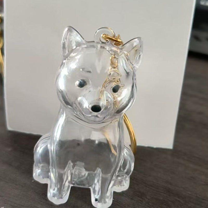 🐶Dog Hair Collector Nyckelring Charm Minnesmärke Förvaringslåda
