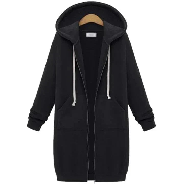 🚚 SPARA FRAKT: Köp 2 stk!🌸Lång sweatshirt med huva för kvinnor