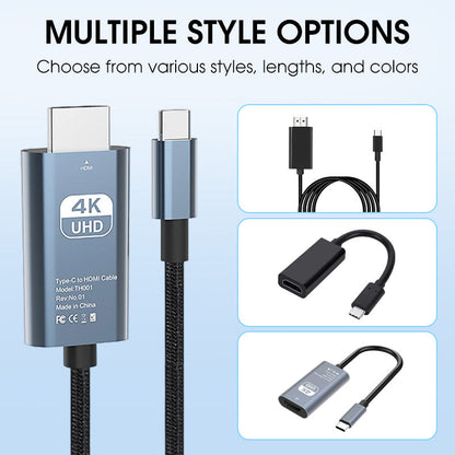 4K HD Typ-C till HDMI-skärmadapter