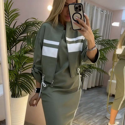 ❄️SISTA DAGENS ERBJUDANDE - 60% RABATT 💖 Damset med stående krage och klänning