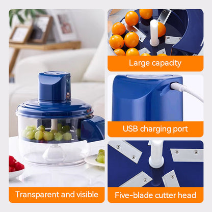 🎄✨ 50 % RABATT! 🍇🧄 Transparent Elektrisk Frukt- & Grönsaksskalare