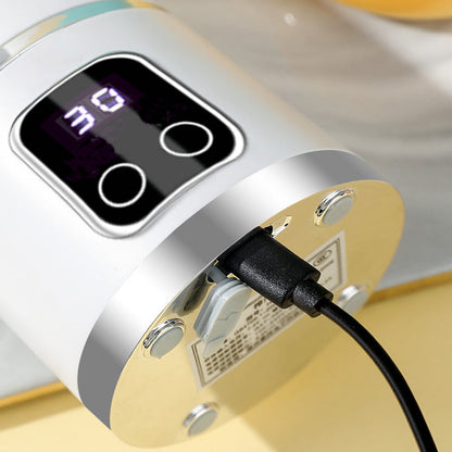 🔋 Sladdlös citruspress – bärbar, USB-uppladdningsbar & perfekt för färsk apelsinjuice, citronvatten & lime till drinken, redo på nolltid ⚡