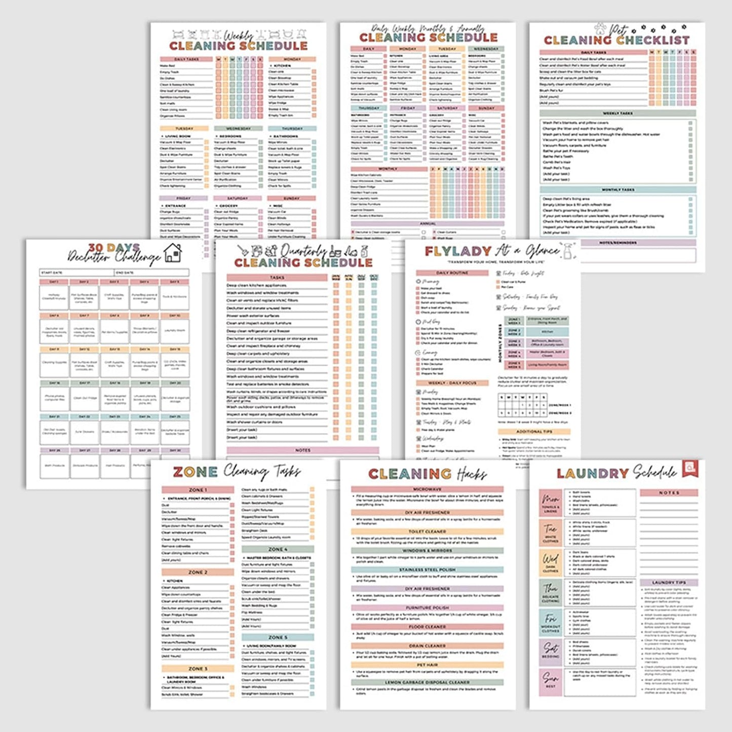 ADHD Städ- och Organisationskit – Sysselschema