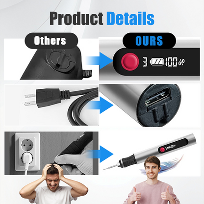 32 PCS Multifunktionell elektrisk gravyrpenna Ki