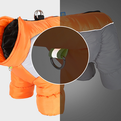 Reflekterande vattentät, förtjockad, varm hundkappa för små hunda