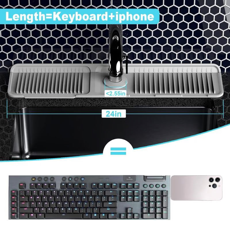 Nödvändigt för varje hushåll 💧 Snabbtorkande kranmatta för diskbänk