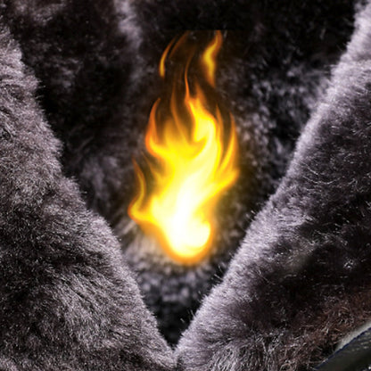 Damstövlar med plyschfoder för vintern