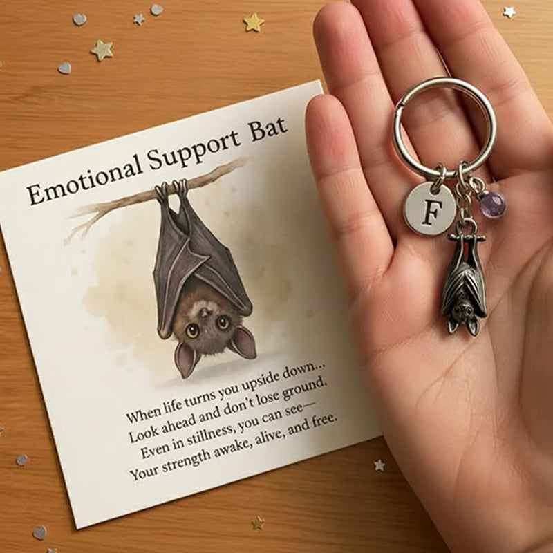 🦇Emotionell stöd-fladdermus-nyckelring
