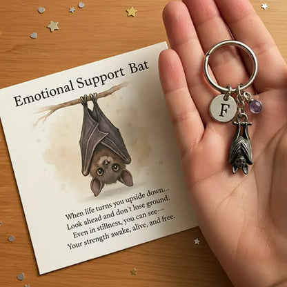 🦇Emotionell stöd-fladdermus-nyckelring