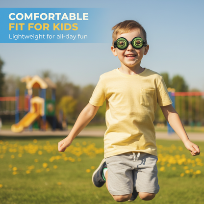 Barnens blinkande galna glasögon med dragband