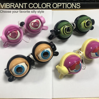 Barnens blinkande galna glasögon med dragband