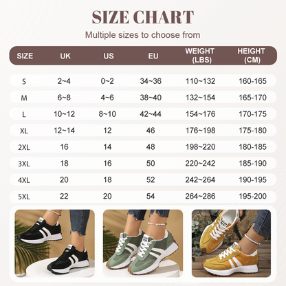 👟💥 49% RABATT! | Låga Casualskor för Damer – 4cm Plattform, Retrodesign & Halksäker!