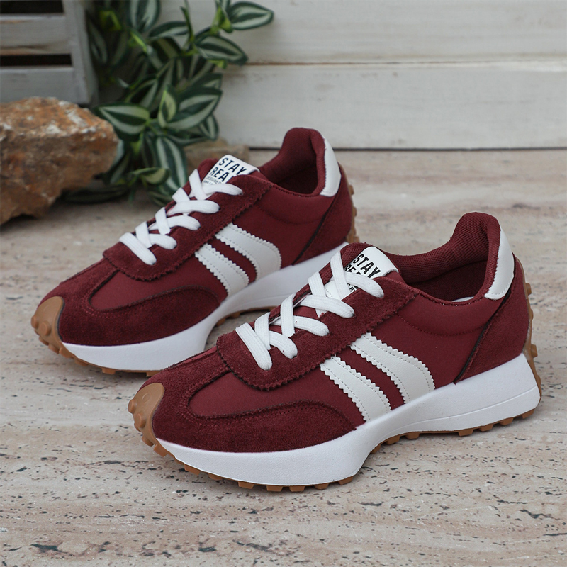 👟💥 49% RABATT! | Låga Casualskor för Damer – 4cm Plattform, Retrodesign & Halksäker!