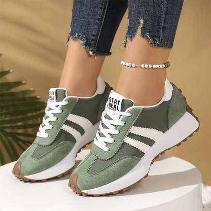 👟💥 49% RABATT! | Låga Casualskor för Damer – 4cm Plattform, Retrodesign & Halksäker!
