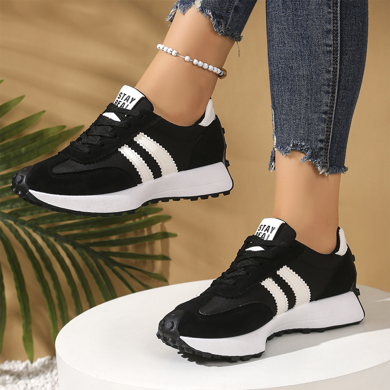 👟💥 49% RABATT! | Låga Casualskor för Damer – 4cm Plattform, Retrodesign & Halksäker!