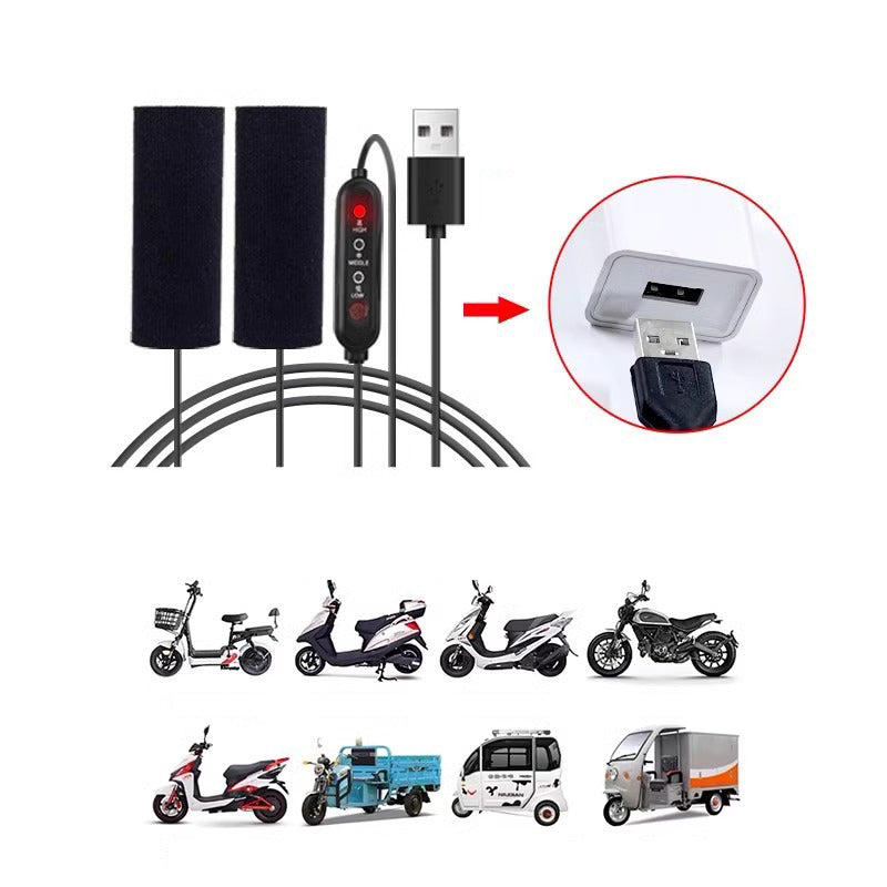 🔥 50% RABATT NU! 🏍️ Uppvärmda Styren för Cykel – 3 Temperaturnivåer, Enkel Installation & Komfort vid Kallt Väder ⚡🧤